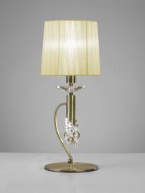 M3888/CS  Tiffany AB Crystal 49cm 1+1 Light Table Lamp